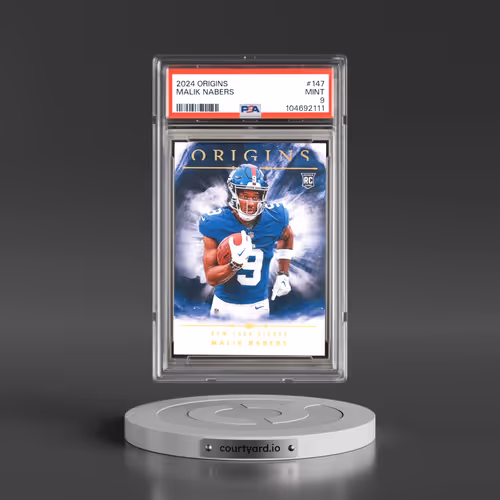 2024 Panini Origins #147 Malik Nabers (PSA 9 MINT)
