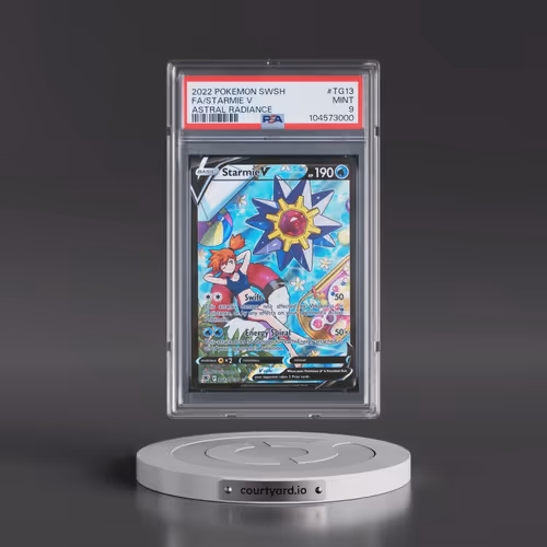 2022 Pokémon Sword & Shield Astral Radiance #TG13 Starmie V - Holo Full Art (PSA 9 MINT)