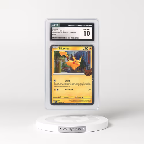 2024 Trick or Trade BOOster (2024) #018/091 Pikachu - Holo (CGC 10 GEM MINT)