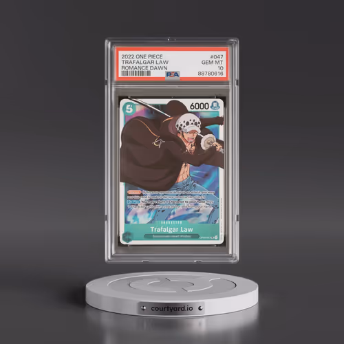 2022 One Piece OP01-Romance Dawn #047 Trafalgar Law (PSA 10 GEM MINT)