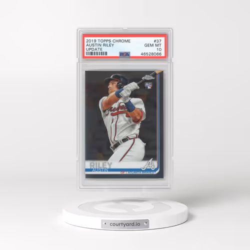 2019 Topps Chrome Update #37 Austin Riley (PSA 10 GEM MINT)