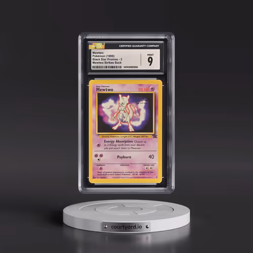 1999 Black Star Promos #3 Mewtwo - Mewtwo Strikes Back (CGC 9 MINT)