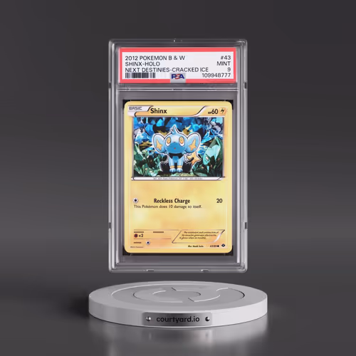 2012 Pokémon Black & White Next Destinies #43 Shinx - Holo Cracked Ice (PSA 9 MINT)