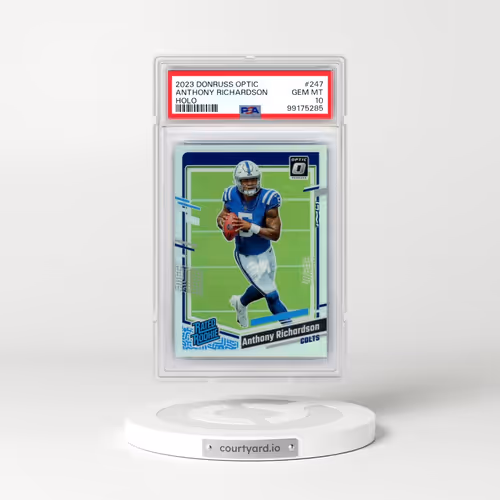 2023 Panini Donruss Optic #247 Anthony Richardson - Holo (PSA 10 GEM MINT)