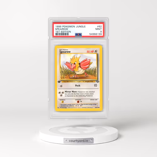 1999 Pokémon Jungle #62 Spearow - 1st Edition (PSA 9 MINT)