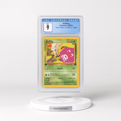 2000 Team Rocket #58/82 Koffing - 1st Edition 1st Edition (CGC 9 MINT)