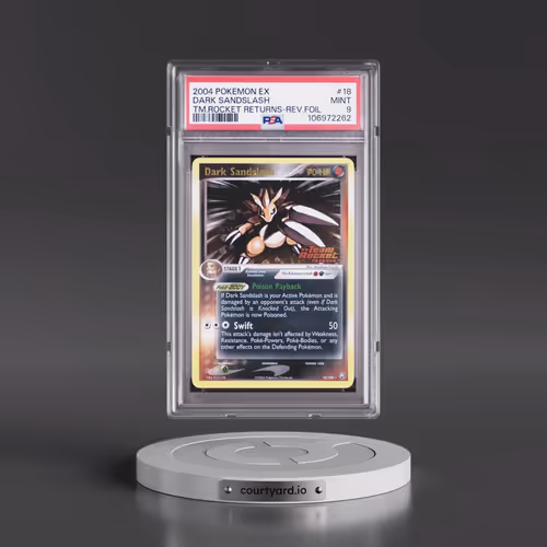 2004 Pokémon EX Team Rocket Returns #18 Dark Sandslash - Reverse Foil (PSA 9 MINT)