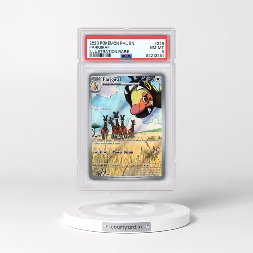 2023 Pokémon Pal EN-Paldea Evolved #228 Farigiraf - Illustration Rare (PSA 8 NM-MT)