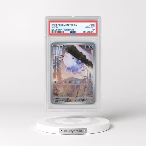 2024 Pokémon Tef EN-Temporal Forces #168 Snom - Illustration Rare (PSA 10 GEM MINT)