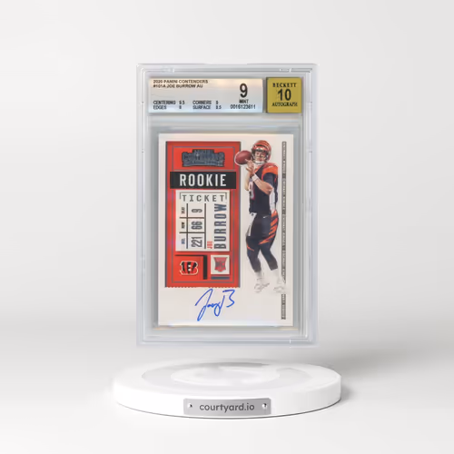2020 Panini Contenders #101 Joe Burrow - Autograph (BGS 9 MINT)
