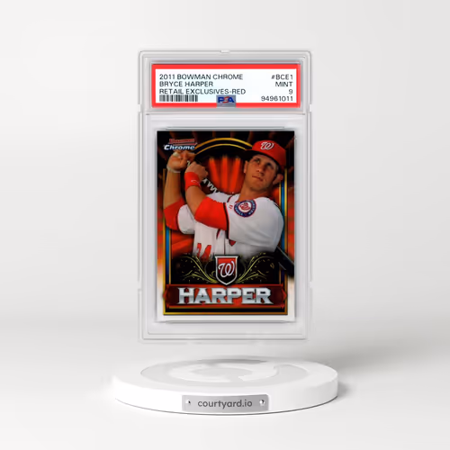 2011 Bowman Chrome Bryce Harper Retail Exclusives #BCE1 Bryce Harper - Red (PSA 9 MINT)