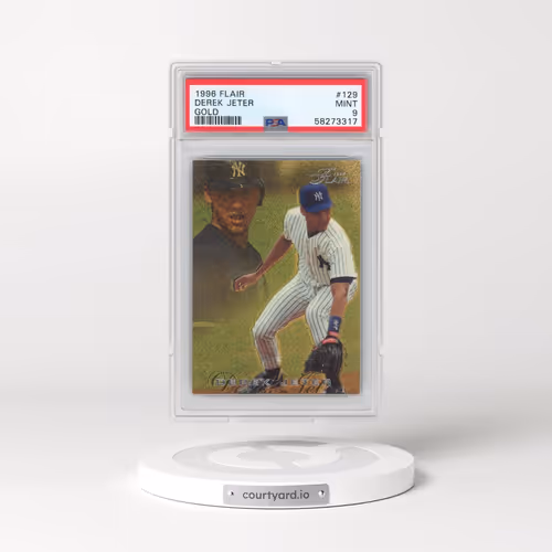 1996 Flair #129 Derek Jeter - Gold (PSA 9 MINT)