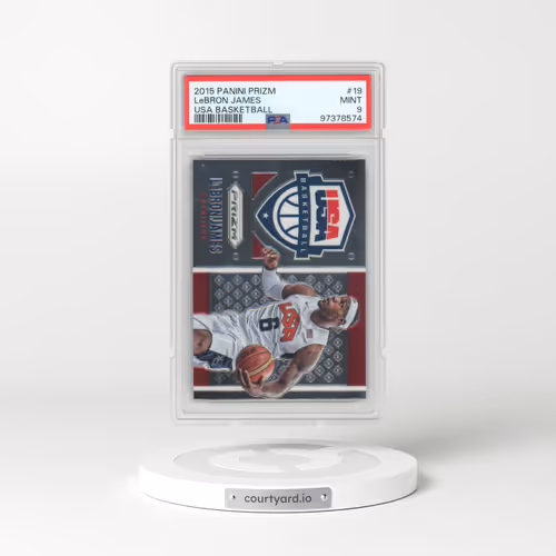 2015 Panini Prizm USA Basketball #19 LeBron James (PSA 9 MINT)