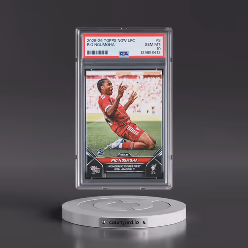 2025-2026 Topps Now Liverpool FC #3 Rio Ngumoha (PSA 10 GEM MINT)