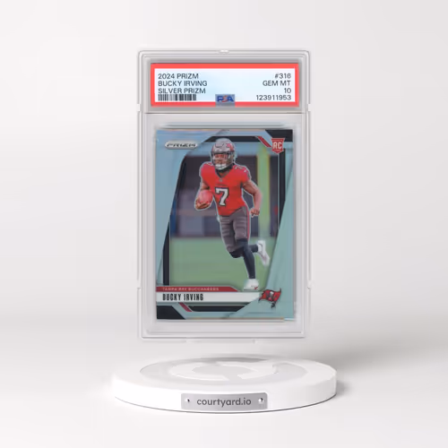 2024 Panini Prizm #316 Bucky Irving - Silver Prizm (PSA 10 GEM MINT)