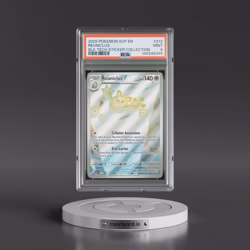 2025 Pokémon Svp EN-SV Black Star Promo #212 Reuniclus - Black Bolt Tech Sticker Collection (PSA 9 M