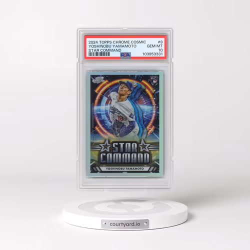 2024 Topps Chrome Cosmic Star Command #9 Yoshinobu Yamamoto (PSA 10 GEM MINT)