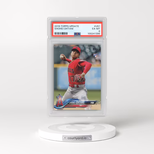 2018 Topps Update #US1 Shohei Ohtani - Pitching in Red Jersey (PSA 6 EX-MT)