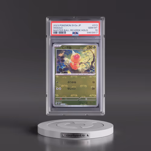 2023 Pokémon Sv2a-Pokémon 151 #013 Weedle - Reverse Holo Master Ball (PSA 10 GEM MINT)
