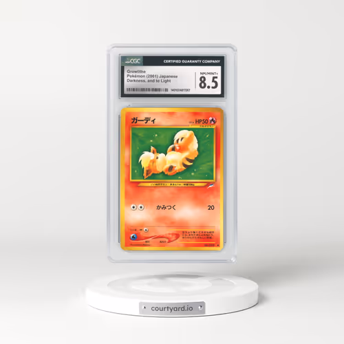2001 Japanese Darkness and to Light Growlithe (CGC 8.5 NM-MT+)
