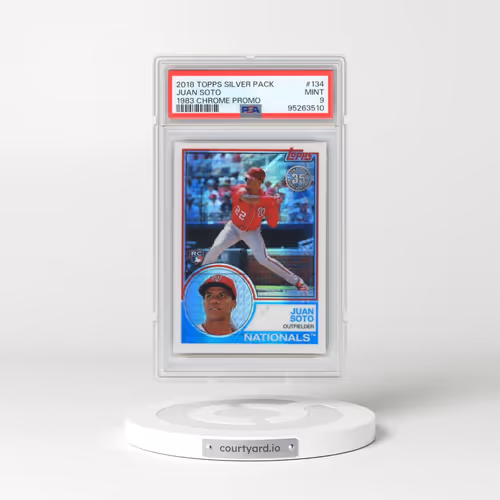 2018 Topps Silver Pack 1983 Chrome Promo #134 Juan Soto (PSA 9 MINT)