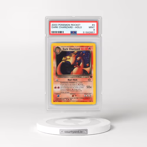 2000 Pokémon Rocket #4 Dark Charizard - Holo (PSA 9 MINT)