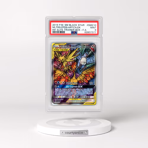 2019 Pokémon SM Black Star Promo #SM210 Moltres & Zapdos & Articuno GX - Holo Full Art Hidden Fates