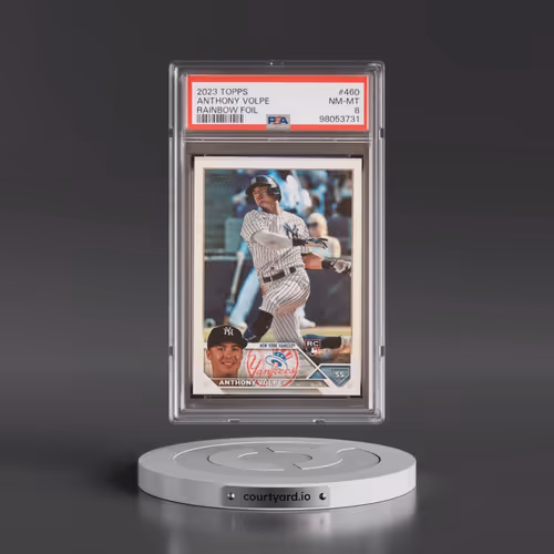 2023 Topps #460 Anthony Volpe - Rainbow Foil (PSA 8 NM-MT)