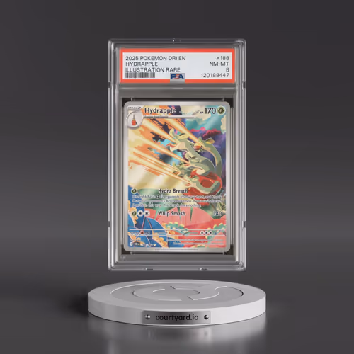 2025 Pokémon Dri EN-Destined Rivals #188 Hydrapple - Illustration Rare (PSA 8 NM-MT)