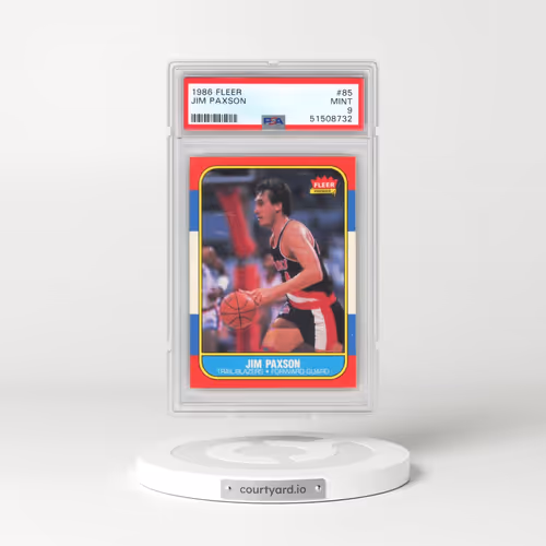 1986 Fleer #85 Jim Paxson (PSA 9 MINT)