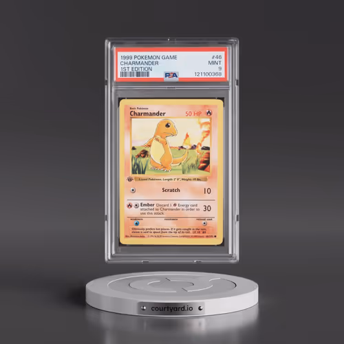 1999 Pokémon Game #46 Charmander - 1st Edition (PSA 9 MINT)