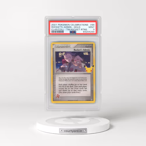 2021 Pokémon Celebrations Classic Collection #86 Rocket's Admin - Holo (PSA 9 MINT)