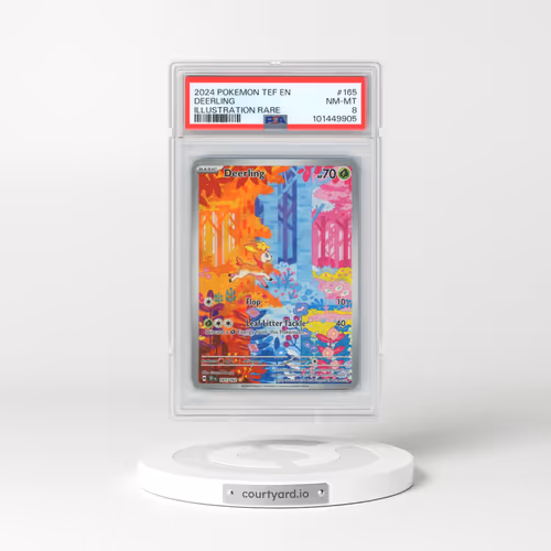 2024 Pokémon Tef EN-Temporal Forces #165 Deerling - Illustration Rare (PSA 8 NM-MT)