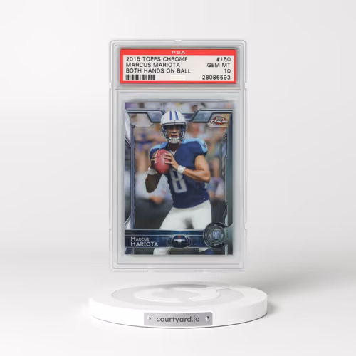2015 Topps Chrome #150 Marcus Mariota (PSA 10 GEM MINT)