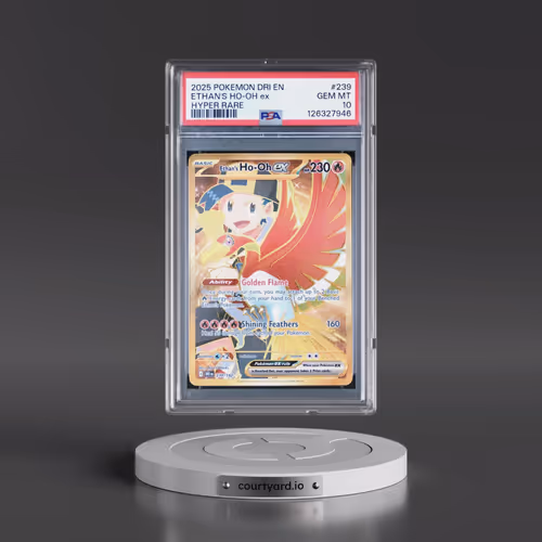 2025 Pokémon Dri EN-Destined Rivals #239 Ethan's HO-Oh EX - Holo Hyper Rare (PSA 10 GEM MINT)