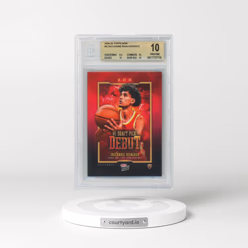 2024 Topps Now #2 Zaccharie Risacher (BGS 10 PRISTINE)
