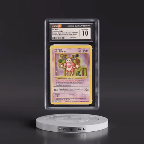 2023 Pokémon Clb-Trading Card Game Classic Blastoise & Suicune EX Deck #013 Mr. Mime (CGC 10 GEM MIN