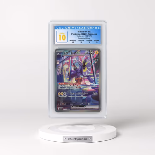 2023 Violet ex #102/078 Miraidon ex - Super Art Rare (CGC 10 PRISTINE)