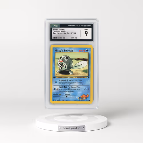 2000 Gym Heroes #87/132 Misty's Poliwag - 1st Edition 1st Edition (CGC 9 MINT)