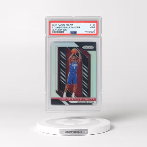 2018 Panini Prizm #184 Shai Gilgeous-Alexander - Silver Prizm (PSA 9 MINT)