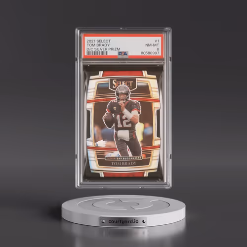 2021 Panini Select #1 Tom Brady - Die-Cut Silver Prizm (PSA 8 NM-MT)