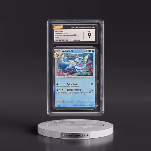2025 Prismatic Evolutions - PRE EN #022/131 Vaporeon - Holo (CGC 9 MINT)