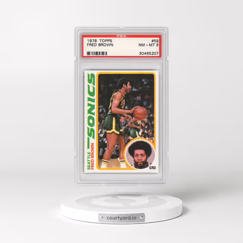 1978 Topps #59 Fred Brown (PSA 8 NM-MT)