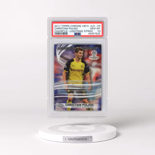 2017 Topps Chrome UEFA Champions League Lightning Strike #LS-CP Christian Pulisic (PSA 10 GEM MINT)