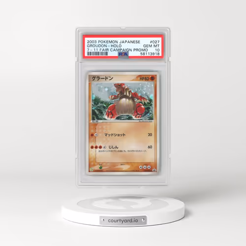 2003 Pokémon Promo #027 Groudon - Holo 7-11 Fair Campaign (PSA 10 GEM MINT)