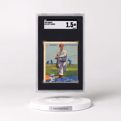 1934 Goudey #19 Lefty Grove (SGC 1.5 FR)