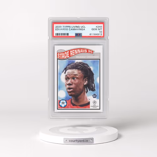 2020 Topps Living UEFA Champions League #240 Eduardo Camavinga (PSA 10 GEM MINT)