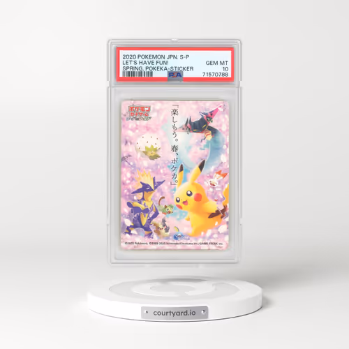 2020 Pokémon S Promo Let's Have Fun! Spring, Pokeka - Sticker (PSA 10 GEM MINT)