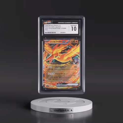 2025 Glory of the Rocket Gang - sv10 #015/098 Team Rocket's Moltres ex - Holo (CGC 10 GEM MINT)