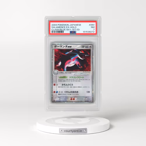 2004 Pokémon Clash of the Blue Sky #064 Salamence EX - 1st Edition Holo Holo (PSA 7 NM)